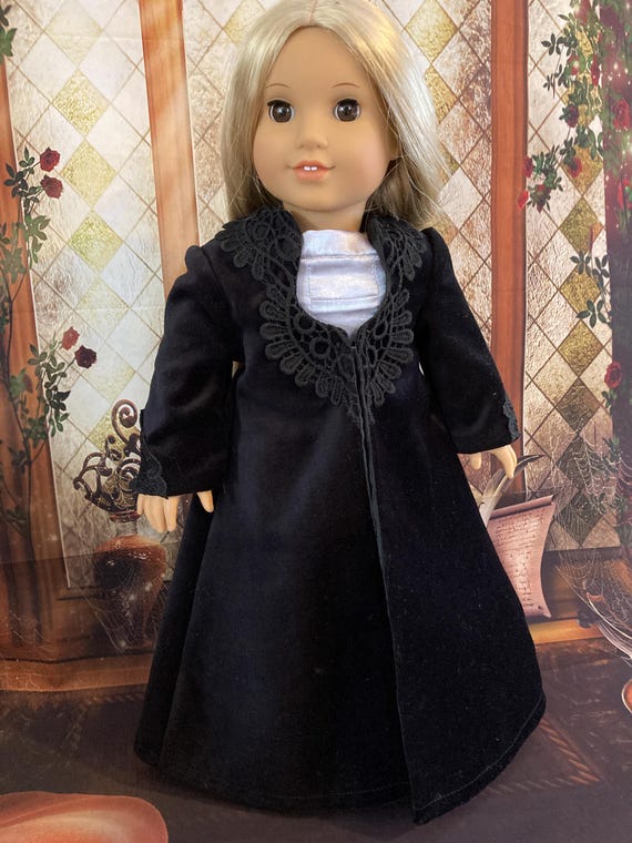 Black Velveteen Witch Doll Coat