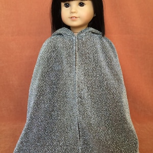 Silver Wizard Doll Cloak
