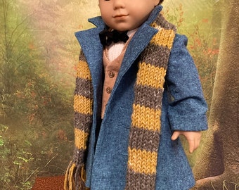 Wizard Zoologist Doll Blue Overcoat