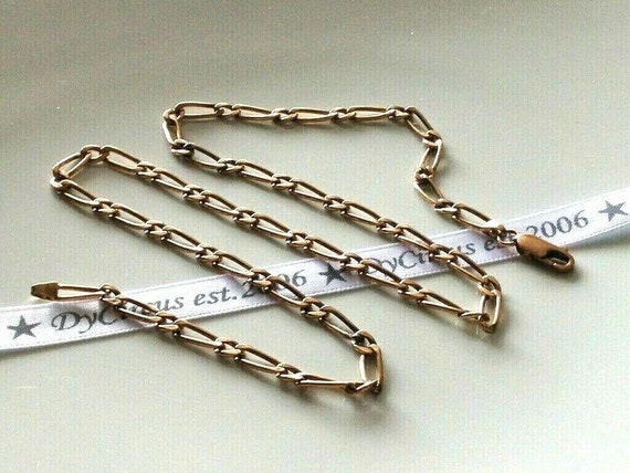 9ct 375 Rose Gold 17.5" Chain - image 1