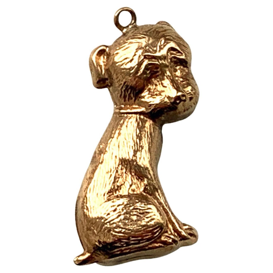 9ct Gold Bonzo Dog Pendant Etsy