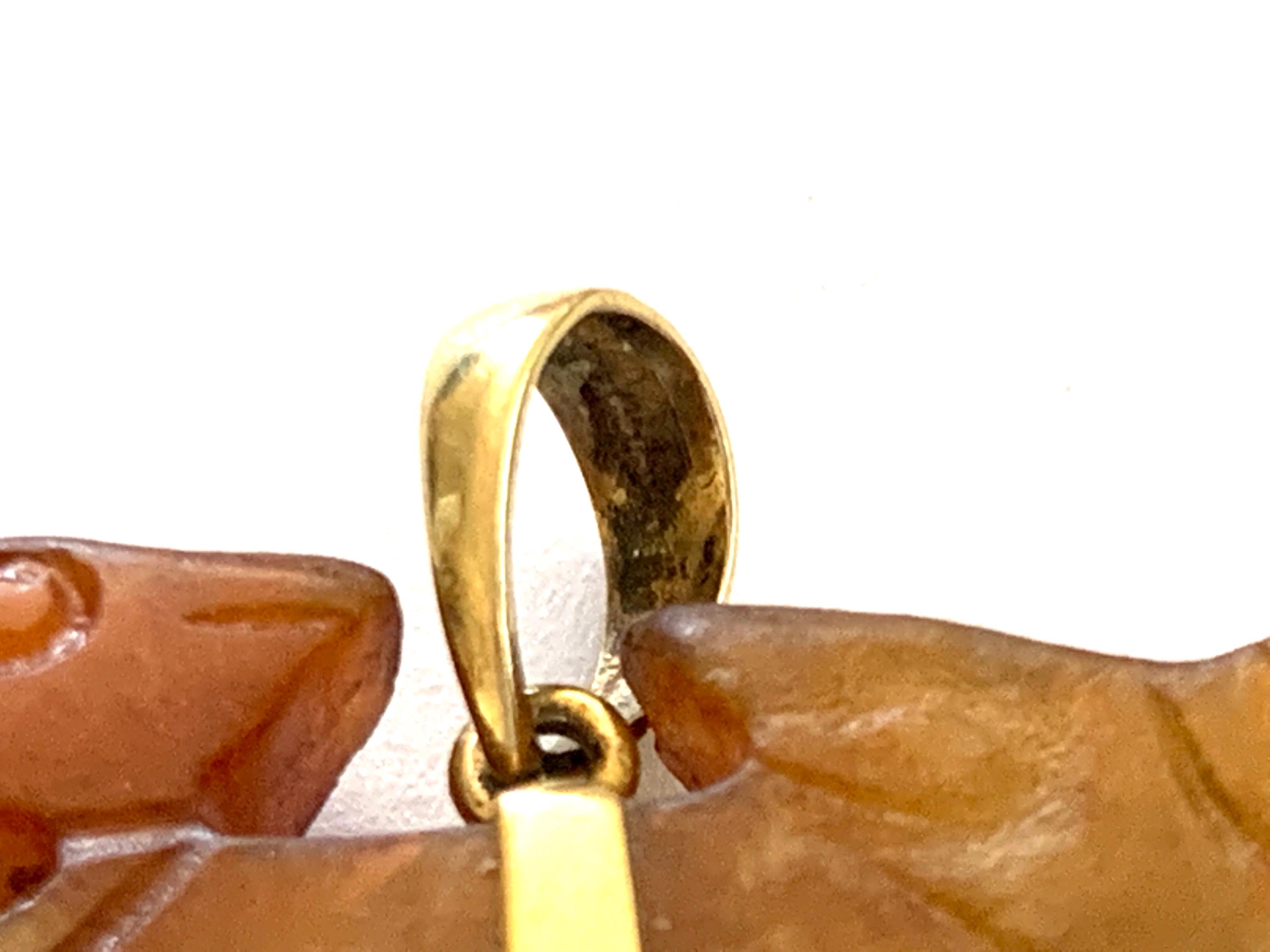 14K XL 翡翠彫刻ペンダント - Etsy 日本