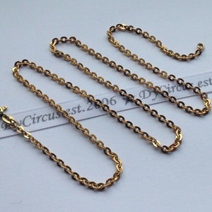 9ct 375 Gold beautiful Vintage 19&quot; Chain