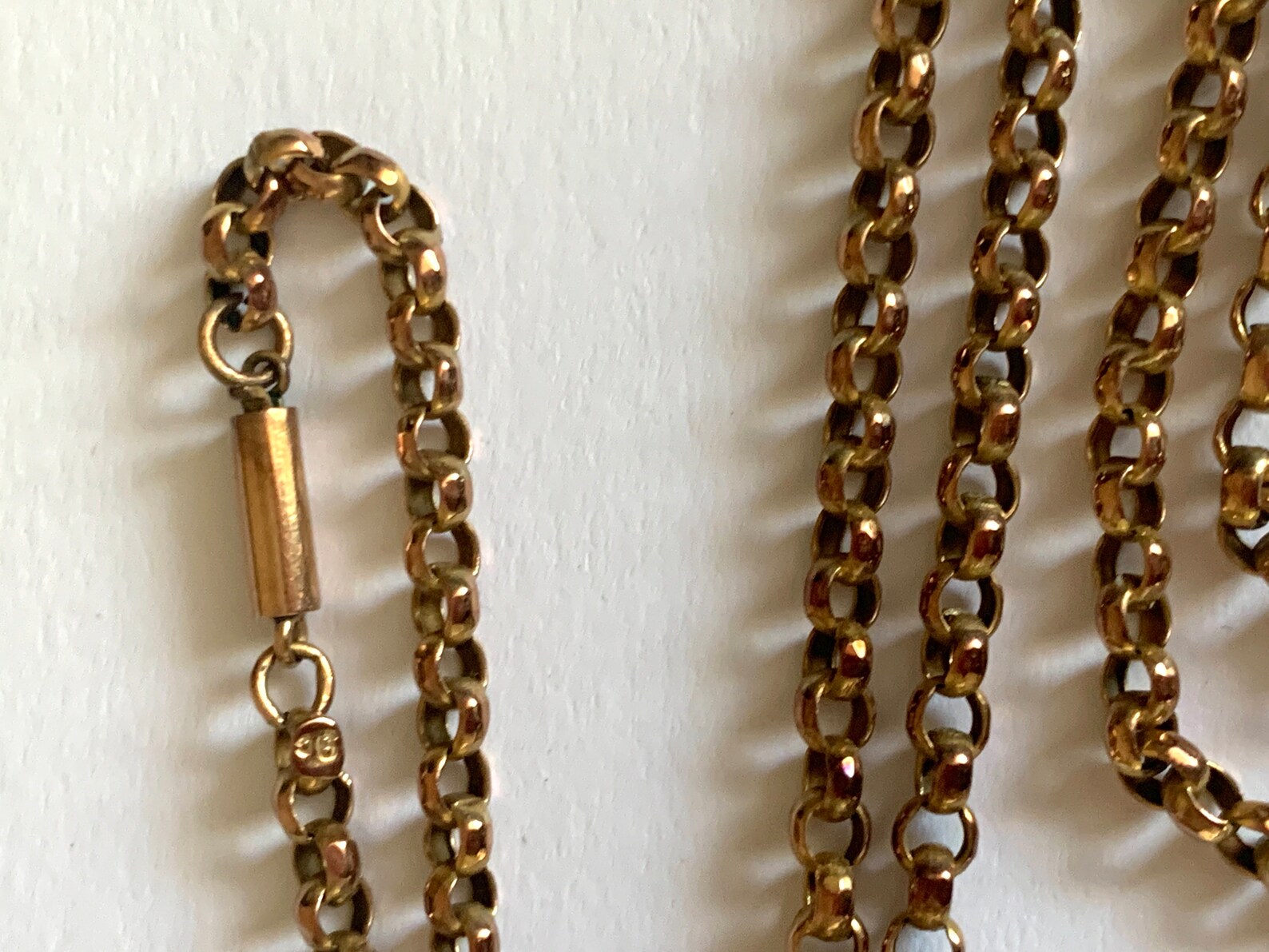 Locket Chain Plus Sign 9ct Gold Antique Locket & Chain - Etsy