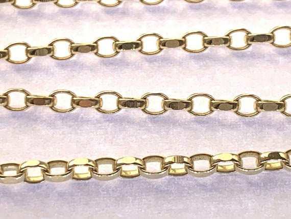 9ct Gold 18.25" Belcher Chain  5.14 grammes - image 6