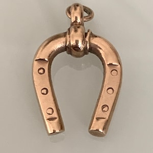 Viktorianischer 9 Karat Gold Hufeisenanhänger