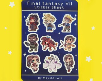 Final Fantasy VII Sticker Sheet
