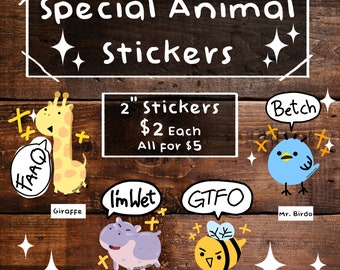 Special Animal Stickers