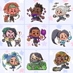 Valorant Gorls Stickers