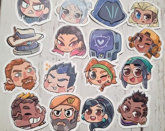 Pegatinas de fanart de Valorant