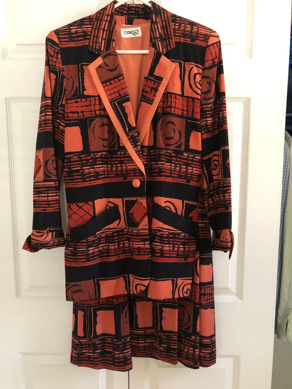 Vintage Carlo Moda 3 pc Outfit, Skirt, Blazer & Ve