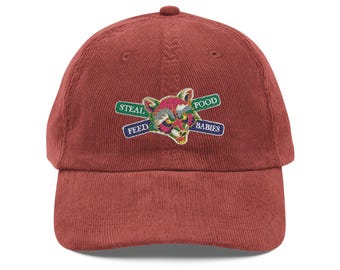 Steal Food, Feed Babies Corduroy Cap
