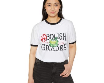 Abolish Grades Ringer T-Shirt