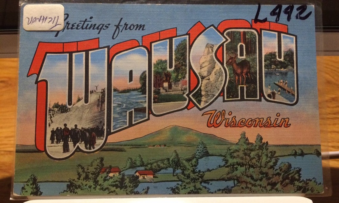 Vintage Wausau Wisconsin Postcard Etsy