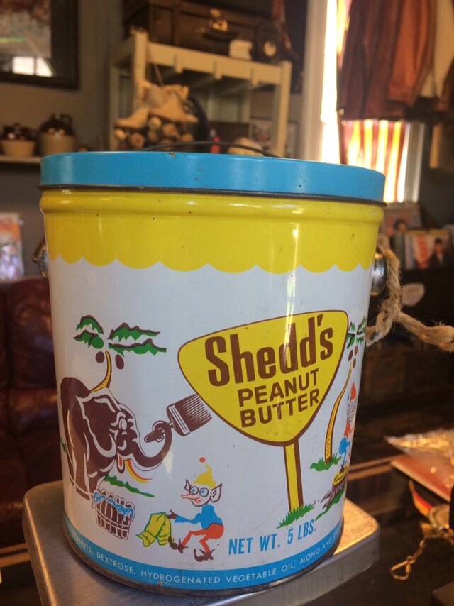 Vintage Shedds Peanut Butter Bucket Etsy