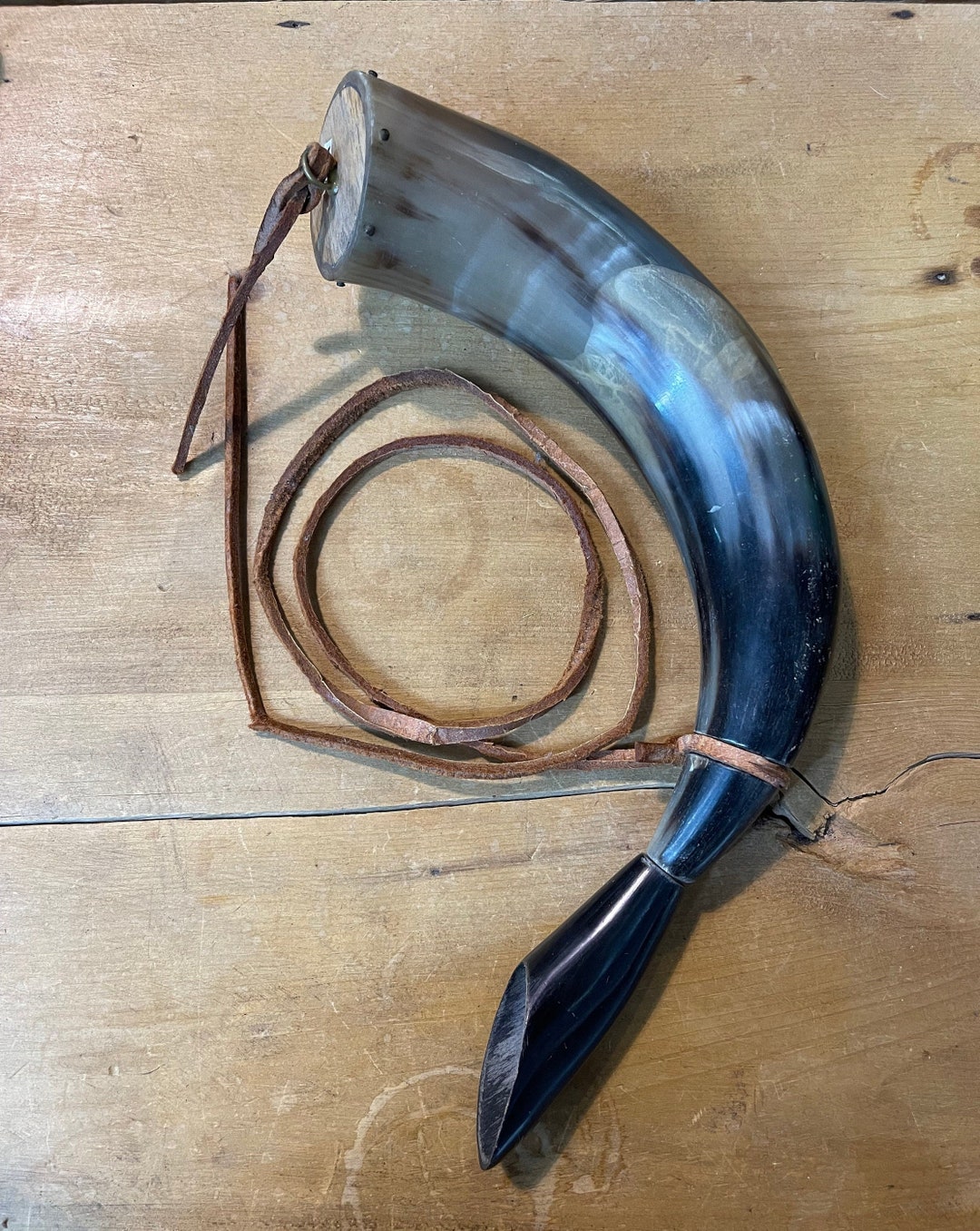 Antique Gun Powder Horn Etsy