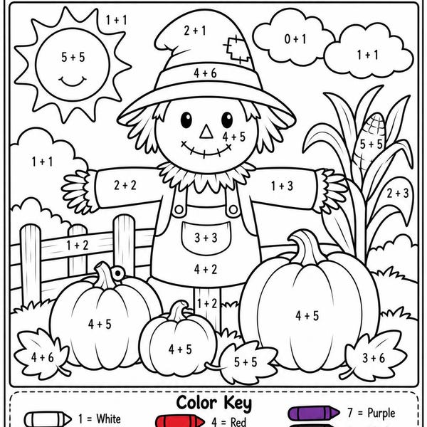 Adding Coloring Sheet - Etsy