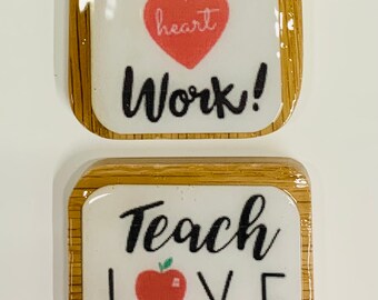 Teacher magnets - set of 2