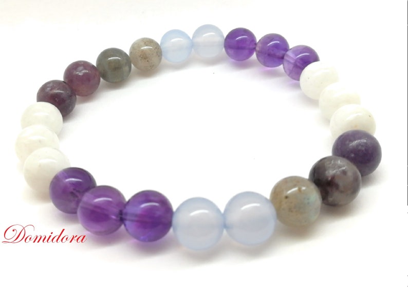 Bracelet Bouffées de Chaleur, Menopause, Pierres Naturelles, Bien Etre