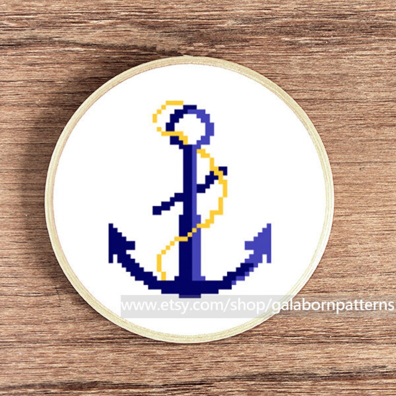 Anchor cross stitch pattern PDF Easy beginners cross stitch | Etsy