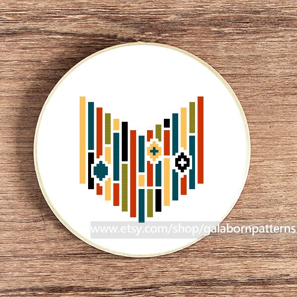 Modern cross stitch Counted cross stitch pattern PDF Etsy