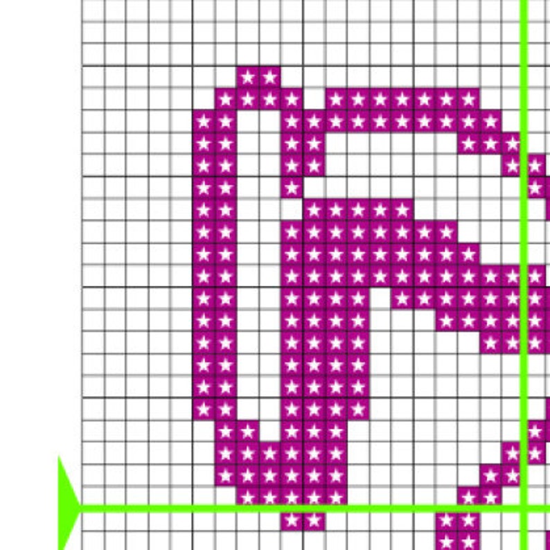 Numbers cross stitch Set of cross stitch numbers 09 Cross Etsy