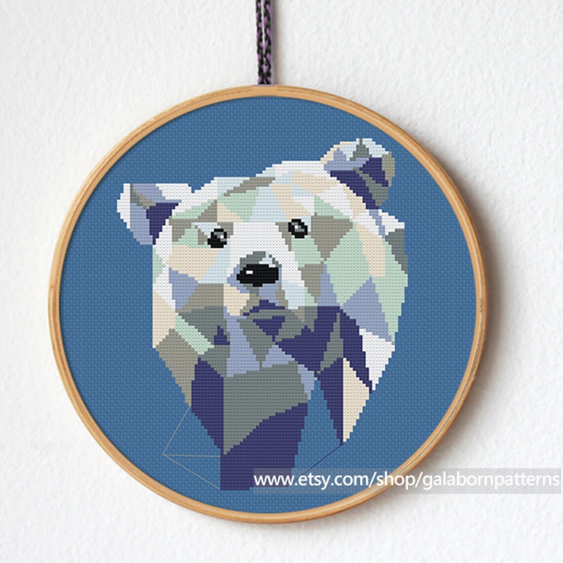 Polar bear Cross stitch pattern PDF Instant download Etsy