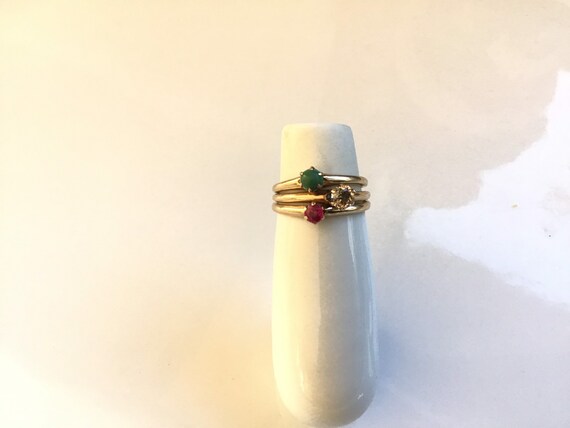 Antique ruby solitaire claw set Victorian to Edwa… - image 9