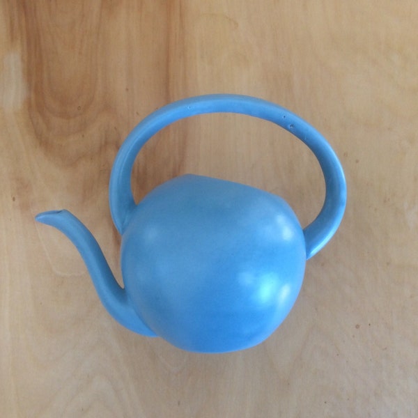 Stangl watering can 1930s Robin egg blue like new