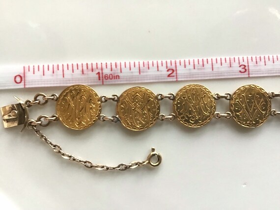 Love Token Bracelet 22k Gold One Dollar Type II Coins Beautifully