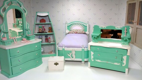 Dollhouse Beachy Bedroom Set 1 12