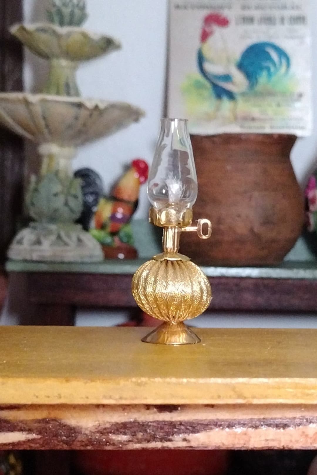 Non Working Dollhouse Oil Lamp Etsy