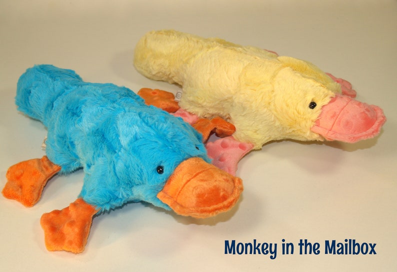 Platypus stuffed animal, duck billed stuffie, minky stuffed animal, soft lovey, plush, gender neutral gift, baby shower present, birthday image 7