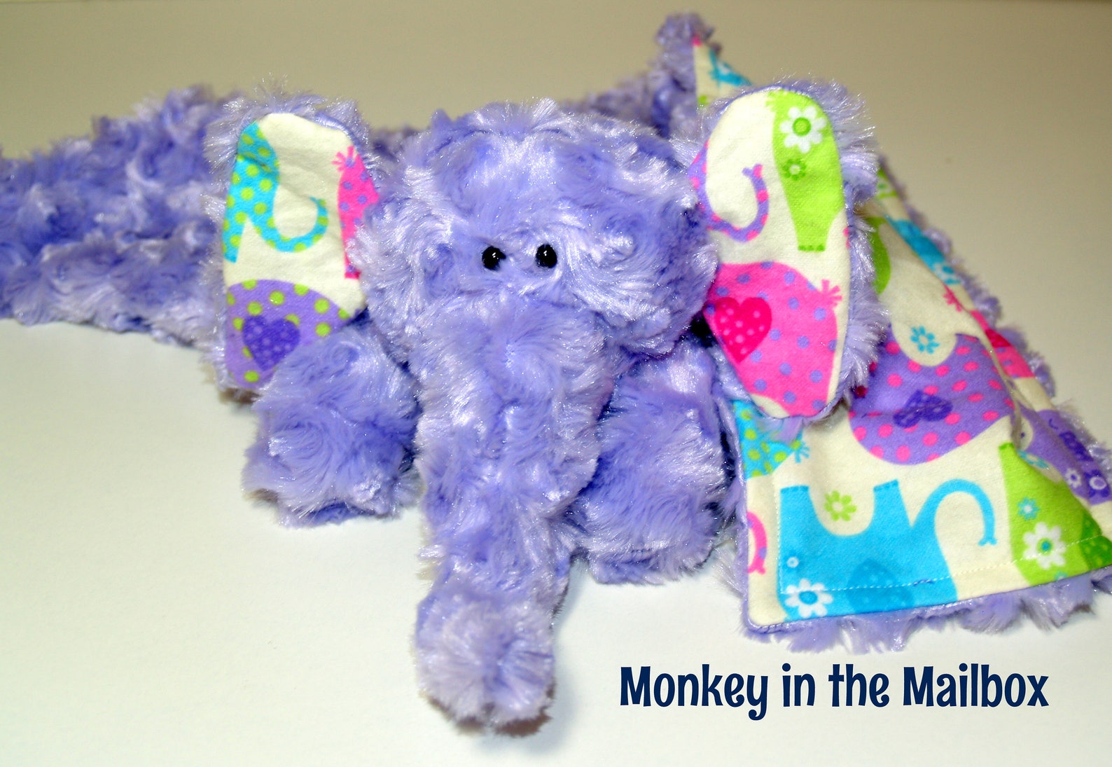 Elephant Lovey Blanket Satin Minky Security Blanket Lovie Etsy