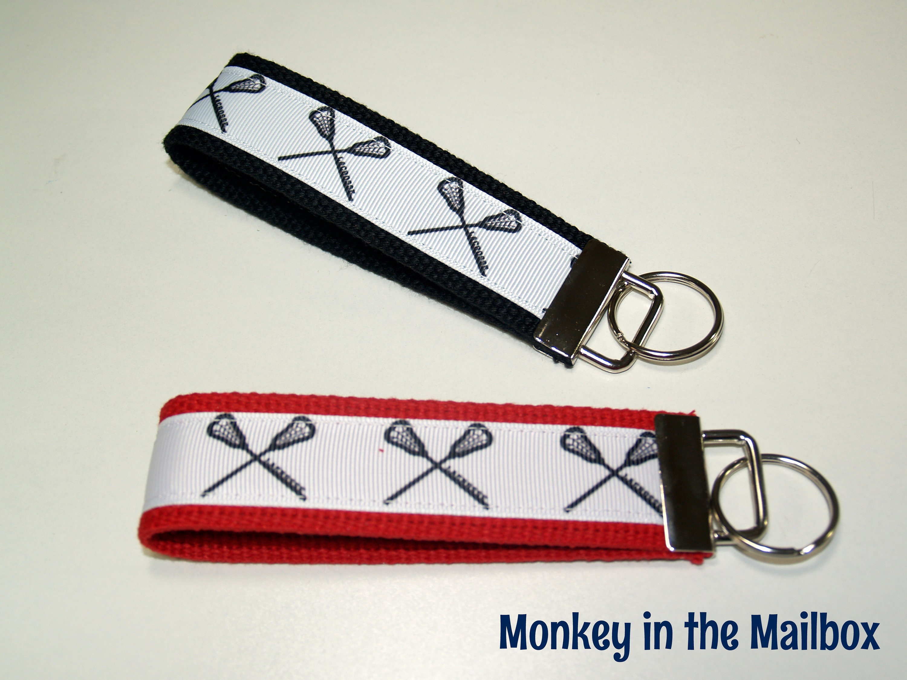 Lacrosse Key Fob Key Chain Lacrosse stick Key Ring Key Etsy