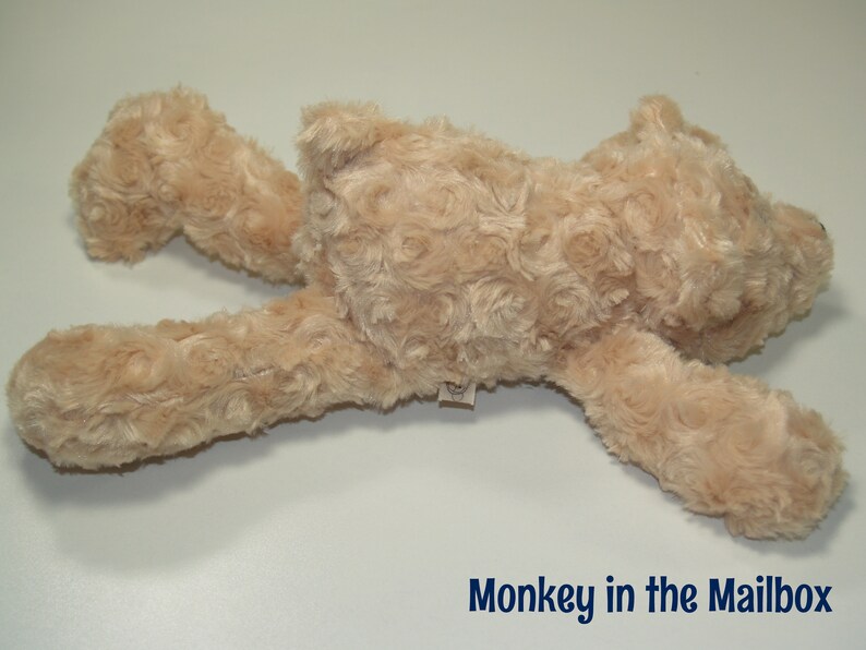 Bear Stuffed Animal Lovey Minky Plush Teddy Bear Stuffie Etsy