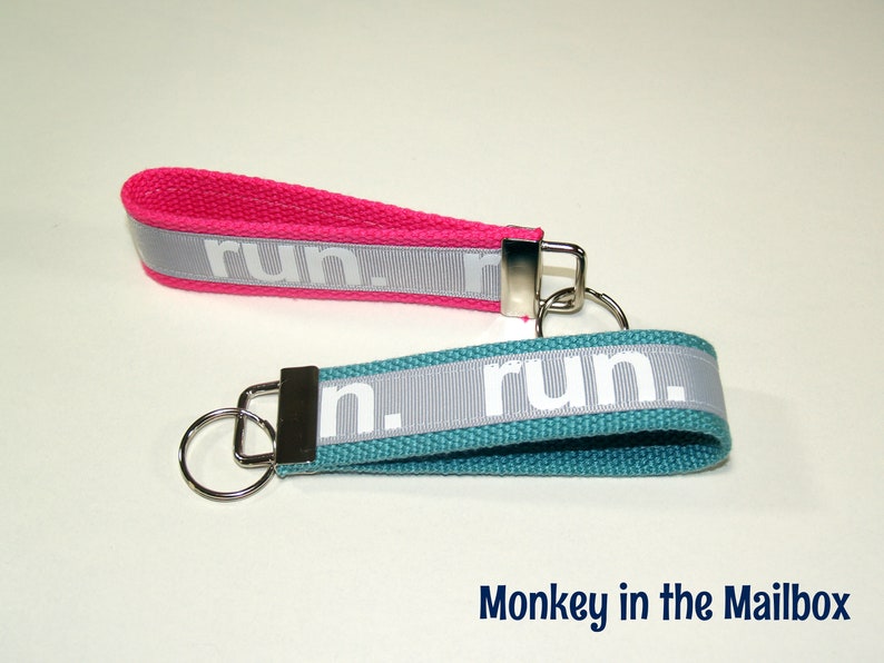 Run Key Fob Running Key Chain Runner Key Ring Key Holder Etsy