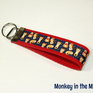 Sloth Key Fob, Key Chain, Key Ring, Key Holder, Wristlet Key Fob, Wristlet Keychain, gifts for her, mom gift READY TO SHIP luggage tag
