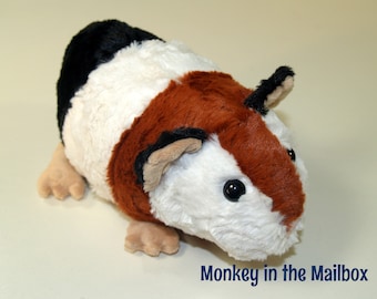 Guinea pig stuffed animal, stuffie, minky stuffed animal, soft lovey, plush, hamster gender neutral gift, baby shower present, birthday