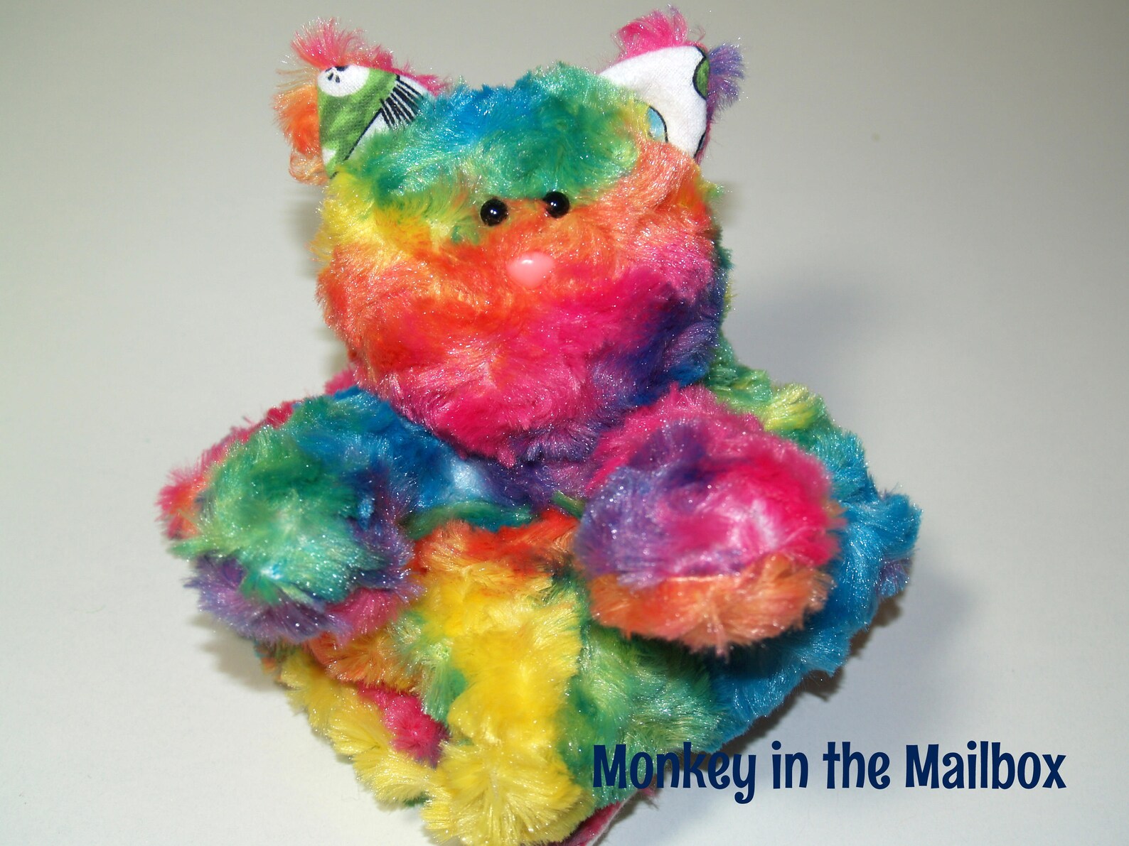 Kitty Cat Lovey Blanket Rainbow Minky Satin Security Blanket Etsy