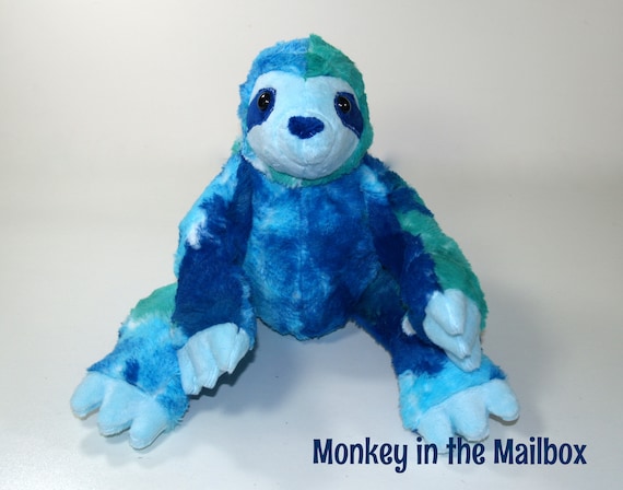 Blue sloth plush on sale