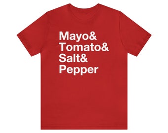 Tomato Sandwich Ingredients Unisex Tee - Southern Gifts - Gifts for Foodies