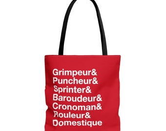 Know Your Roles Cycling Tote Bag - Red - La Vuelta Inspired Gifts