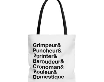 Know Your Roles Cycling Tote Bag - White - La Vuelta - Tour De France Inspired Gifts