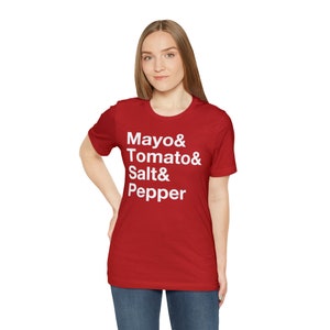 Tomato Sandwich Ingredients Unisex Tee Southern Gifts Gifts for Foodies image 5