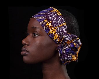 WILLO Wired headband in African Wax Print