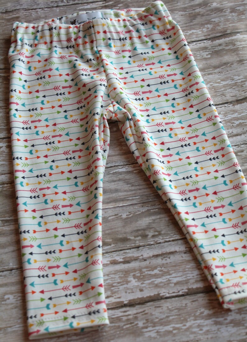 Organic Knit Baby Leggings Made with Spoonflower designer | Etsy