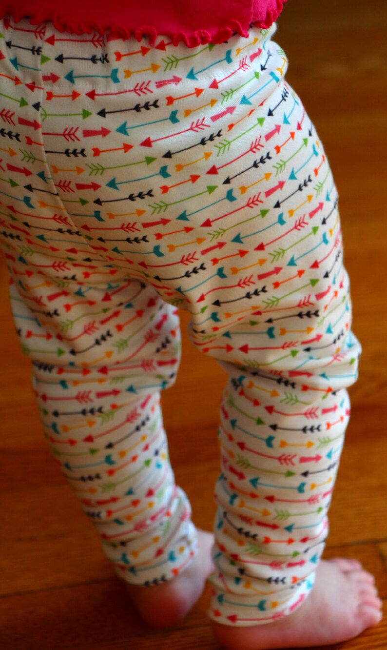 Organic Knit Baby Leggings Made with Spoonflower designer Etsy