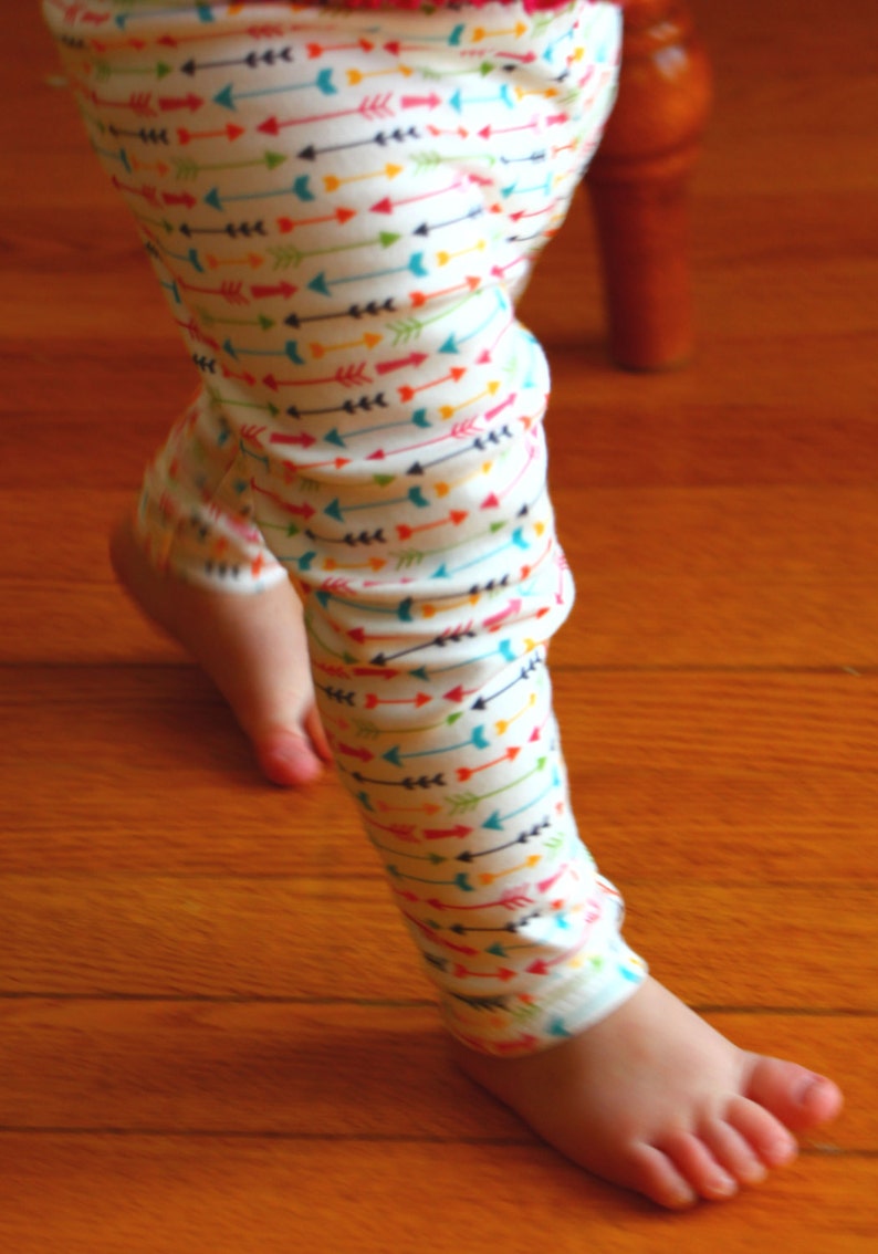 Organic Knit Baby Leggings Made with Spoonflower designer Etsy