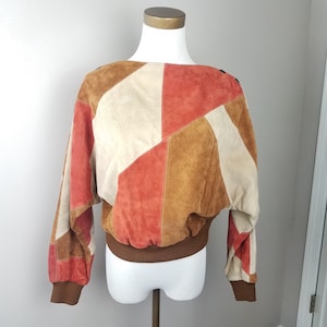 Patchwork Leather Pull-Over
